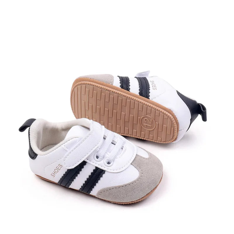 Toddler Shoes New Spring Autumn Baby Boys Girls Causal First Walker Shoes PU Leather Sneakers Soft Sole Fashion Baby Flats Shoes