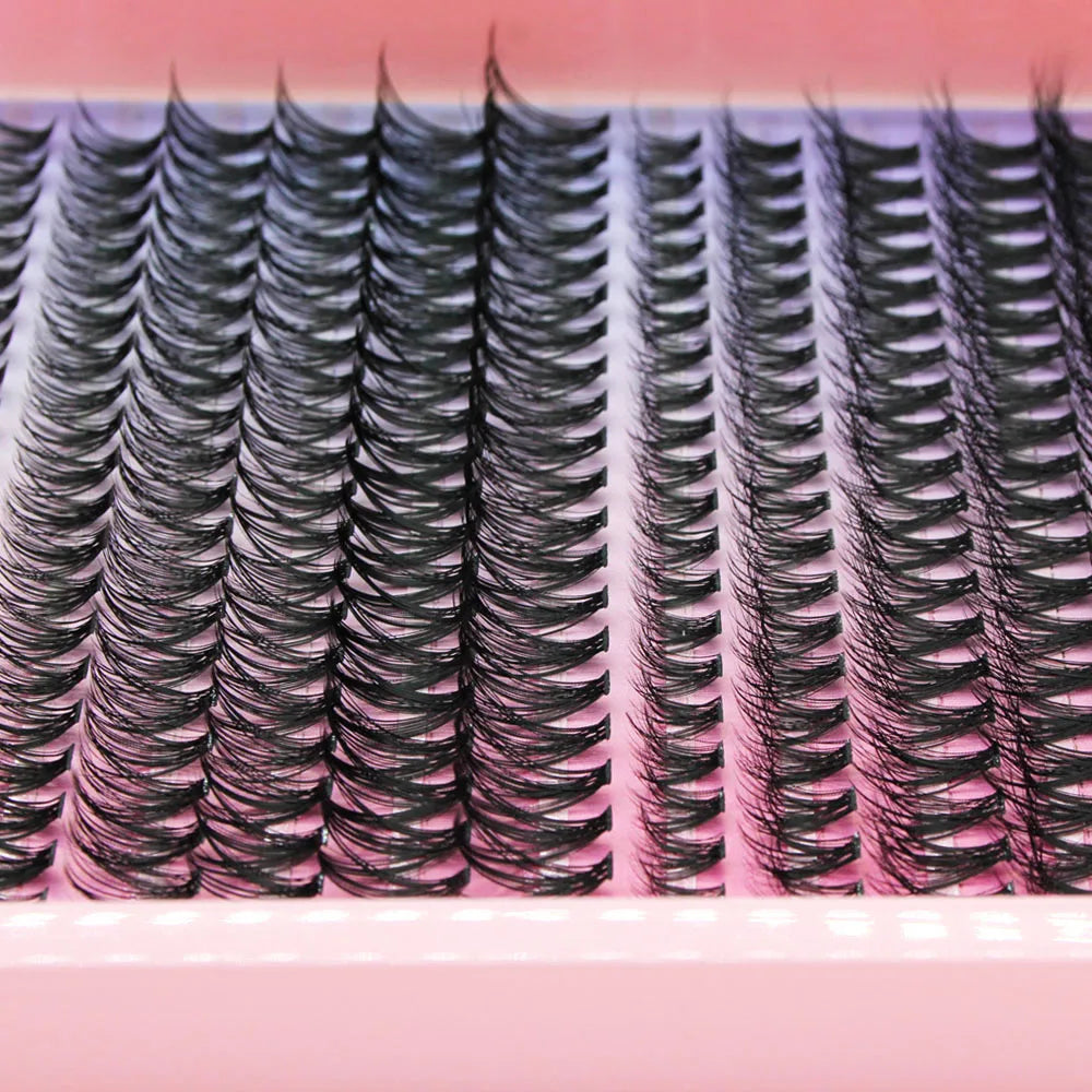 Whole sale Super Bunch New 3D/5D Effect Mix 240 Clusters Lashes 8-16mm Charm Style False Eyelashes Extension Russian Volume