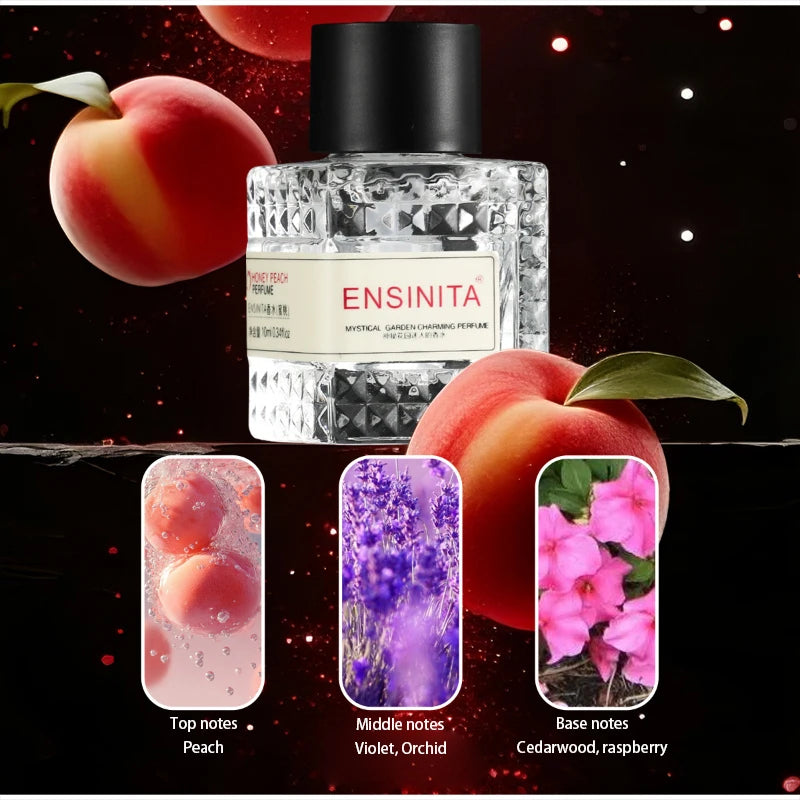 Premium Unisex Charming Perfume Alcohol-free Fresh Rose Peach Floral Fruity Eau De Toilette Exquisite Romantic Fragrance