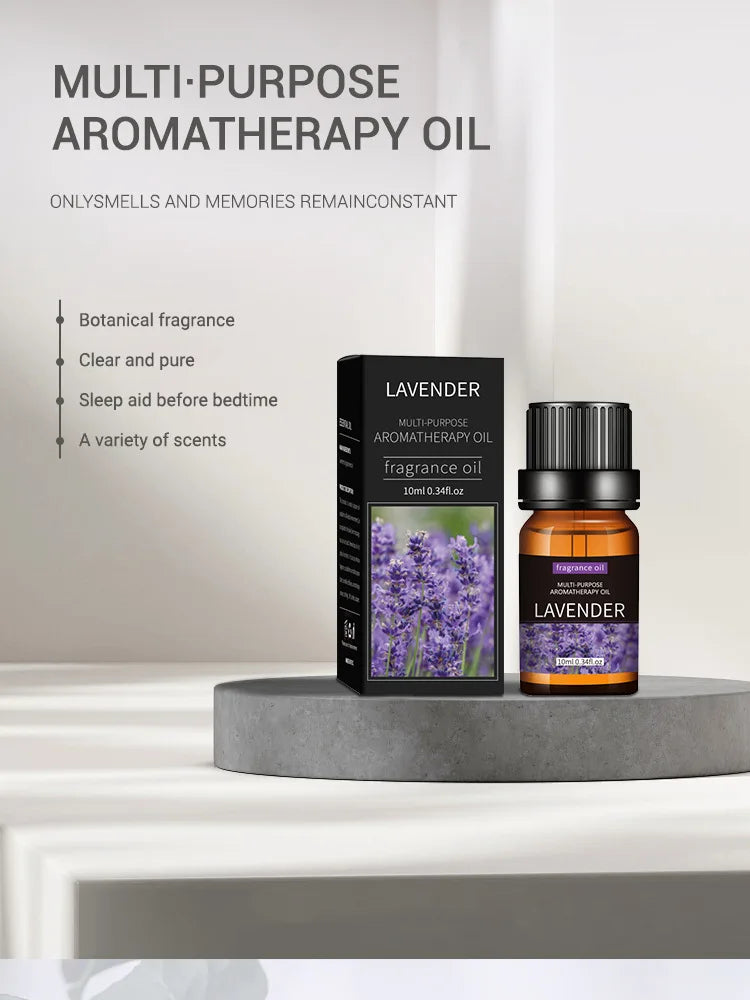 20 Flavors Essential Oils for Aroma Diffuser Air Humidifier Home Water-soluble 10ml Air Freshener Scents Fragrance Oil Perfume