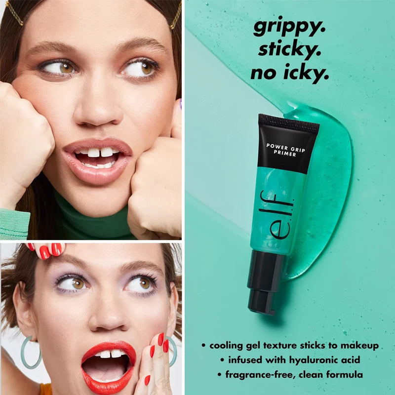 Marie Primer Gel Power Grip Hidratante — Base Facial Reafirmante de Larga Duración para Mejorar la Textura del Maquillaje