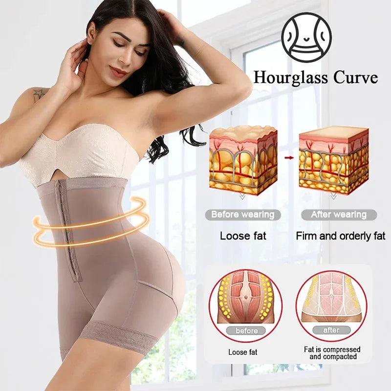 Fajas Colombianas Butt Lifter Shapewear High Waist Tummy Control Panties Waist Trainer Body Shaper Slimming Sheath Flat Belly