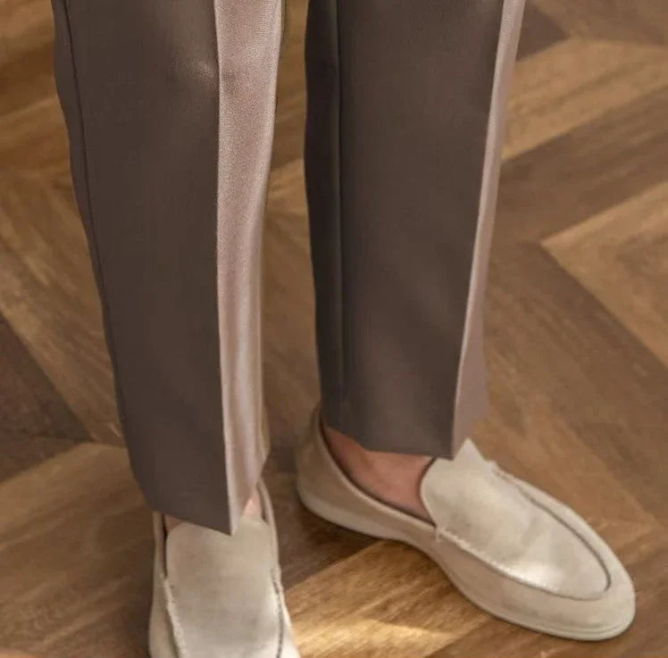 Man Suits Pants Fluid Khaki Draped Trousers for Men Baggy Suit Korean Style Clothes Reviews Many Slacks High Quality Dress Up