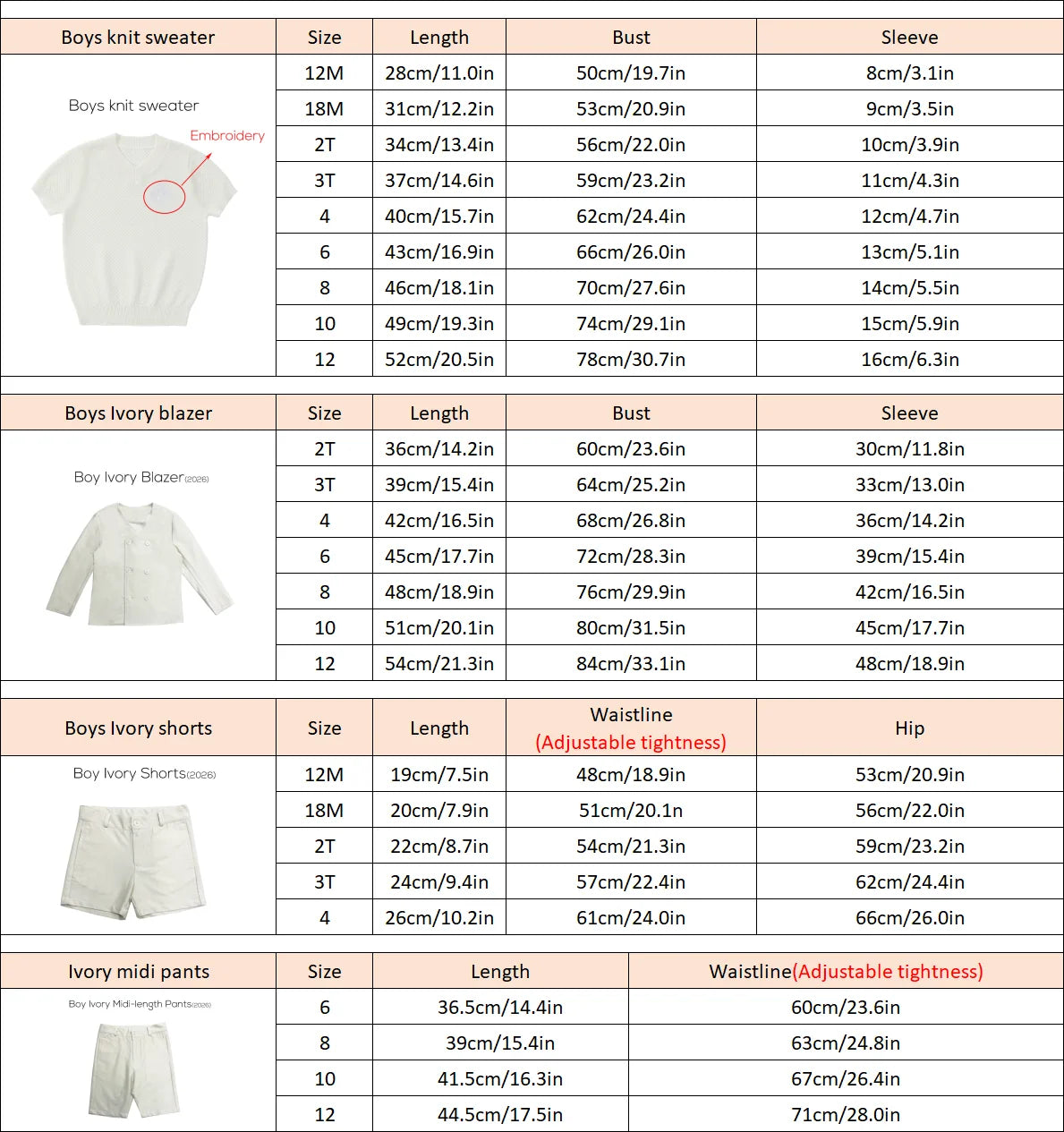 AP Spanish Sunset Collection SS26 Girls Puff Sleeves Dress Embroidery Sweater Boy V-neck Blazer Brothers Sisters Family Matching