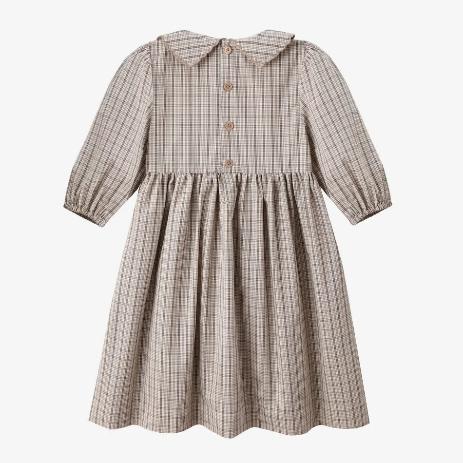 AS  SS26 Heritage collection brown Checked smocking  girls dress knitting boys sister brother family match clothes