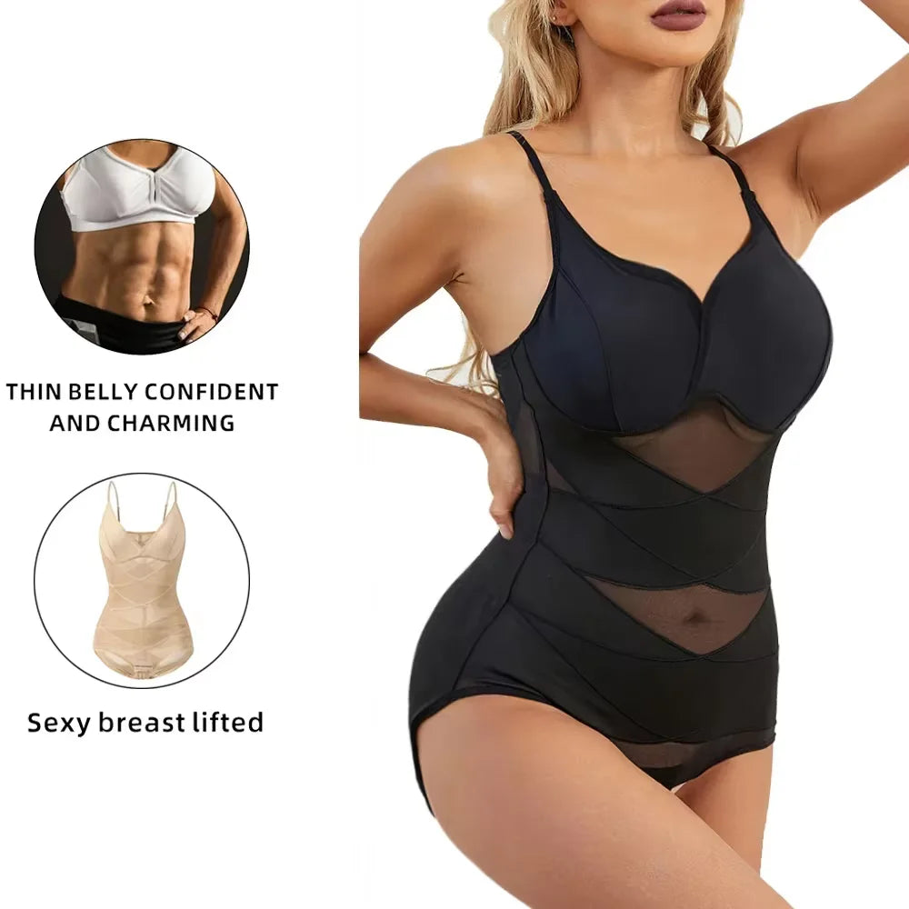 Girdles for Women Sculpting Bodysuit Cross Compression ABS Shaping Slimming Shapewear Full Body Shaper Tummy Control Faja Corset
