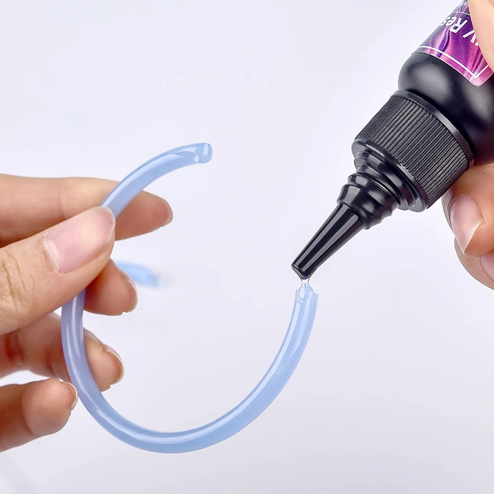 UV Bonding Welding Glue Super Bonding UV Glue Fix Liquid Curing Hard Quick-Drying Resin Jewelry Glass Plastic Wood Repair Glue