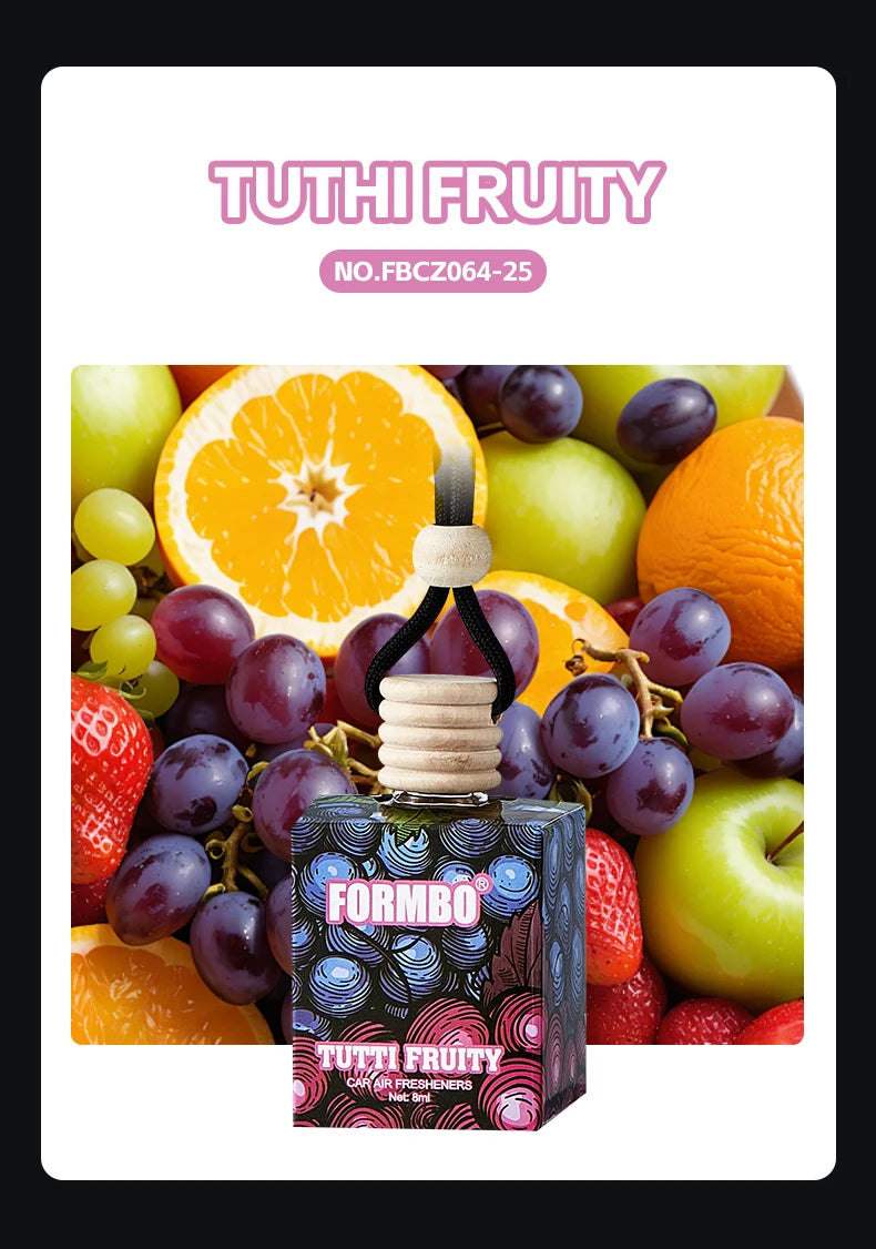 Sweet fruit car perfume, lasting light fragrance and odor removing car fragrance, fresh fruit fragrance, car fragrance pendant