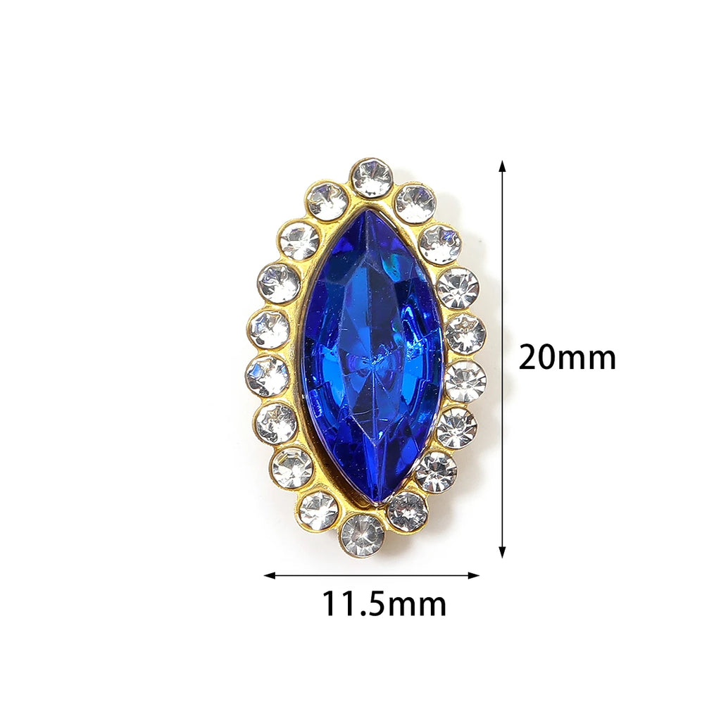 Horse Eye Flatback Reinestone Quality Sewing Crystal Flatback Rhinestones Sew On Stones Glass For Dresses Clothes DIY Jewelry