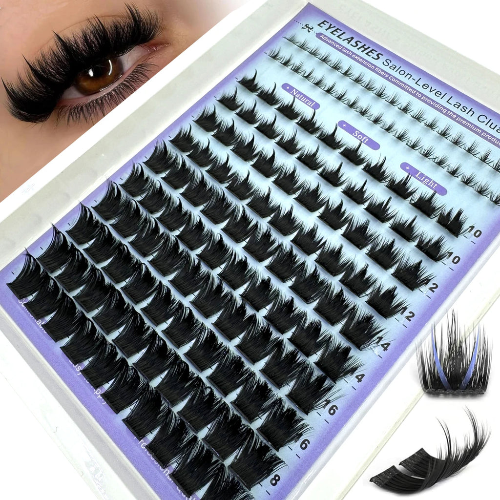 Bottom+Spikes Lashes Clusters Wispy Manga Lashes Clusters Extension Unique Spiky Cluster  Anime Individuals Fairy Lashes 10-18mm