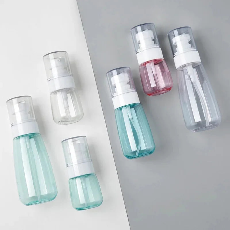 30/60/100ml Travel Sub-bottled Sunscreen Spray Bottle Customized Can Transparent Plastic Bottle For Travel Convenience