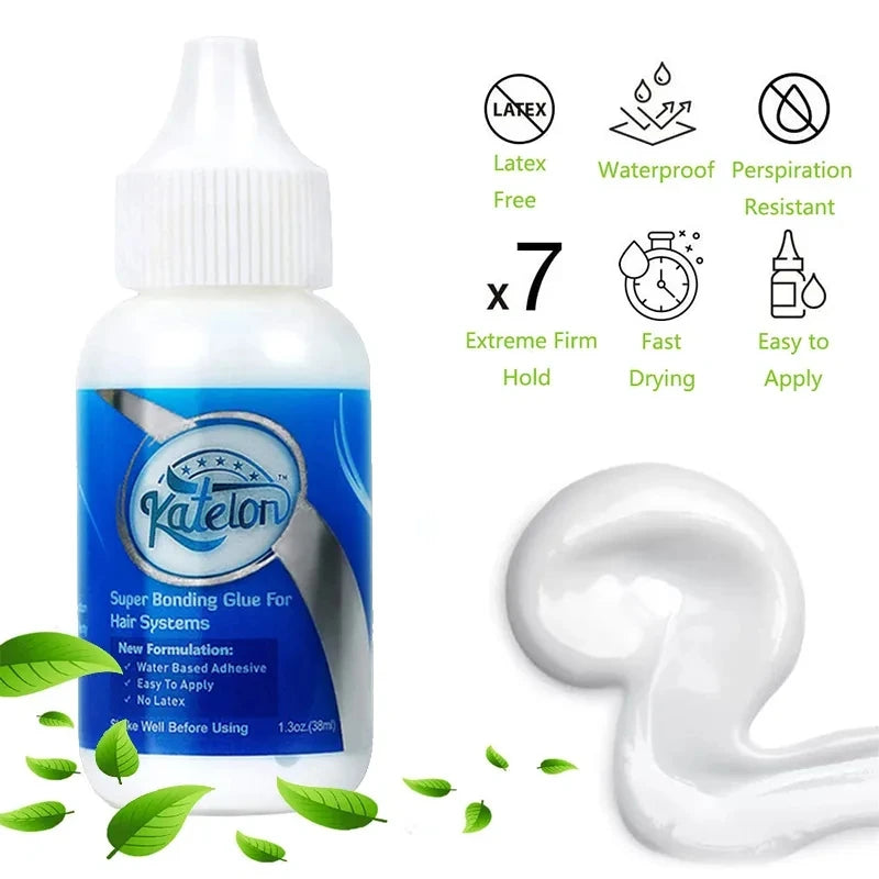 Wig Adhesive Waterproof Lace Glue Invisible Hair Bonding Glue For Toupee Frontal Closure Hair Replacement Adhesive Ghost+Remover