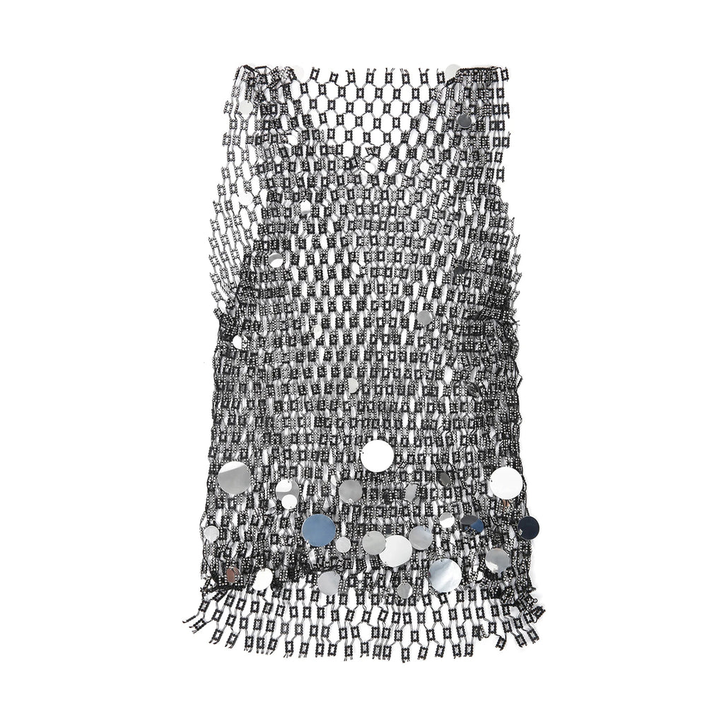 Tank Tops Men Rhinestone Fishnet Shiny Muscle Top Man See Through Vest Round Sequin Sleeveless T-Shirt Party Nightclub Garment
