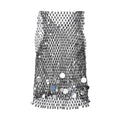 Tank Tops Men Rhinestone Fishnet Shiny Muscle Top Man See Through Vest Round Sequin Sleeveless T-Shirt Party Nightclub Garment