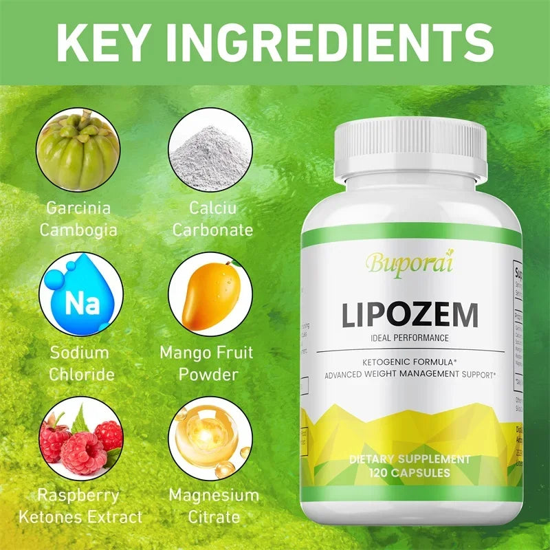 Lipozem Supplement - Digestive Health, Appetite Suppression, Metabolism, Fat Burning, Body ShapingSupplementsSupplements