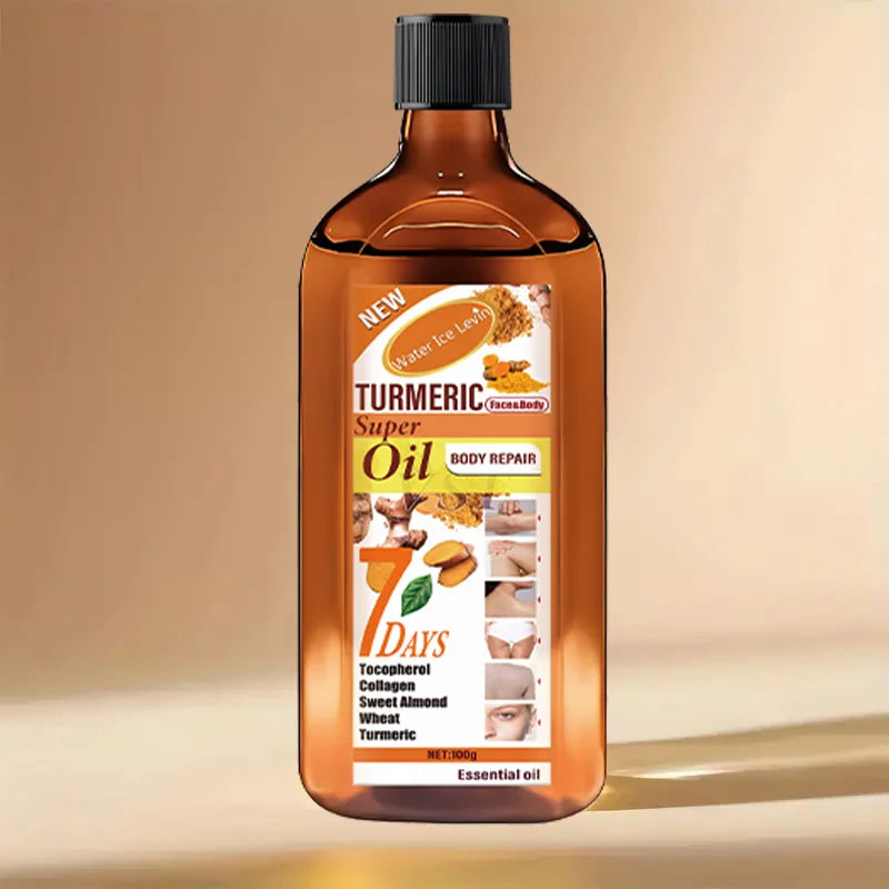 Turmeric Skincare Essential Oil, with Moisturizing and Brightening Effects, Is Gentle, Smooth, and Delicate, Easy to Absorb, and Helps Repair and Brighten the Skin. Suitable for Both Men and Women.