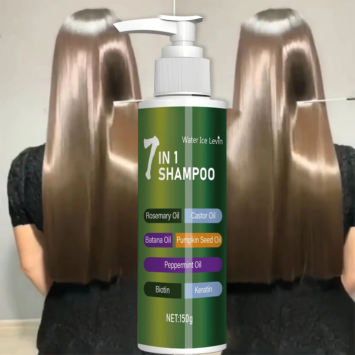 7-in-1 Shampoo, Rich in Foam and Easy to Rinse, Removes Dandruff, Reduces Hair Breakage, Long-Lasting Oil Control, Super Volumizing, Strengthens Hair, Repairs Split Ends, Makes Hair More Dense and Soft