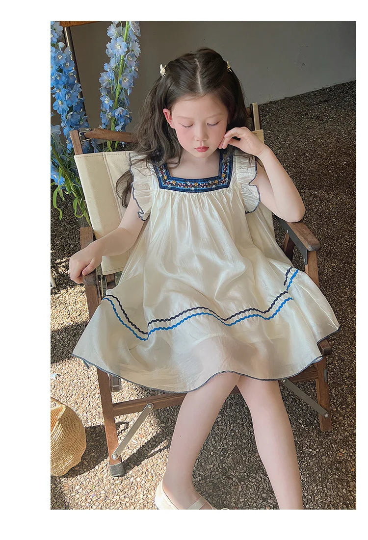 Girls children summer clothing new style cute thin toddler dress baby kids outfit