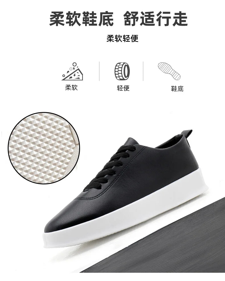 2026 Black Casual Shoes for Men Outdoor Comfortable Men Sneakers Non-slip Walking Shoes Designer Lace-Up Men Sport Shoes