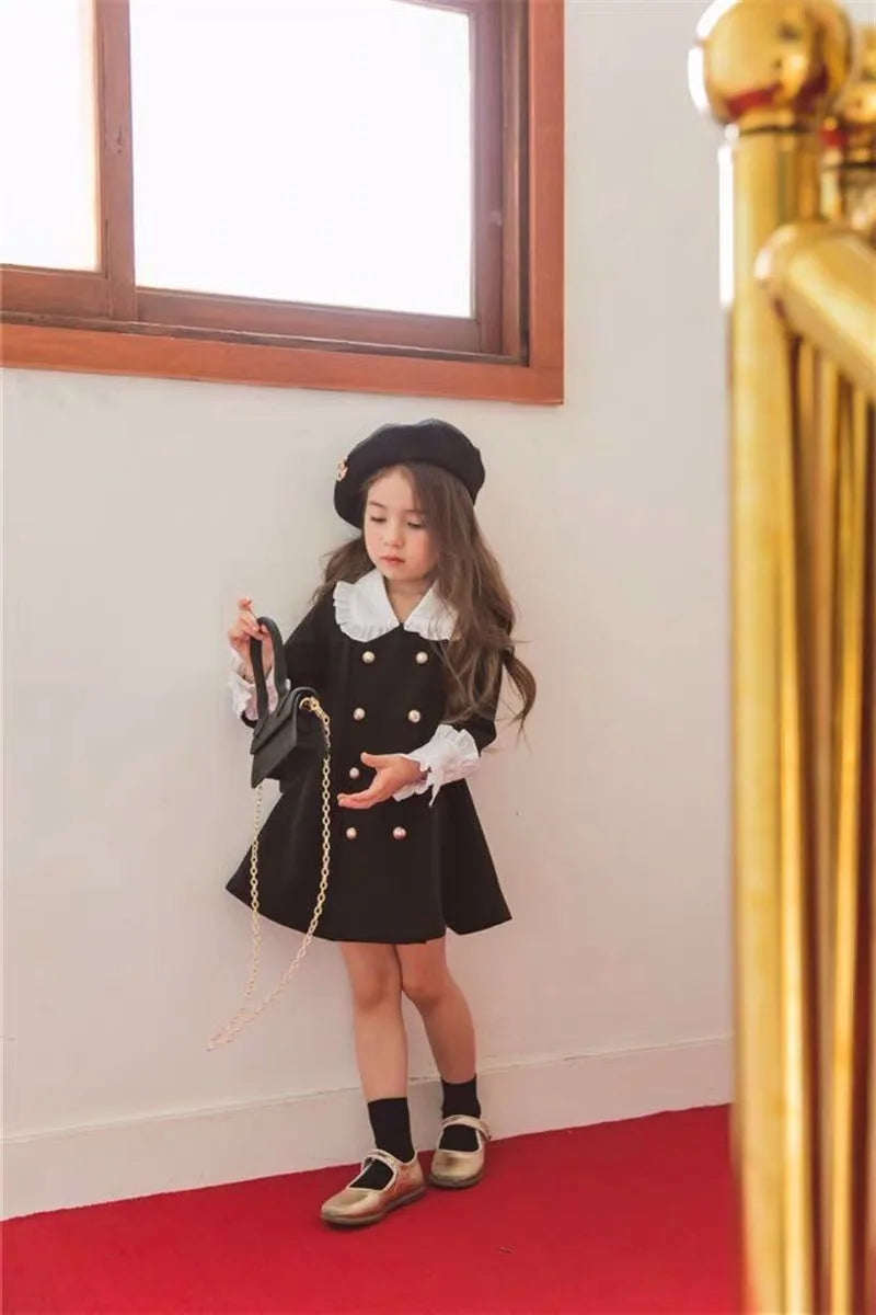 Parent Child Clothing Mother Daughter Children Clothing Palace Dress Fashion 2025 Spring and Autumn New Children Clothing