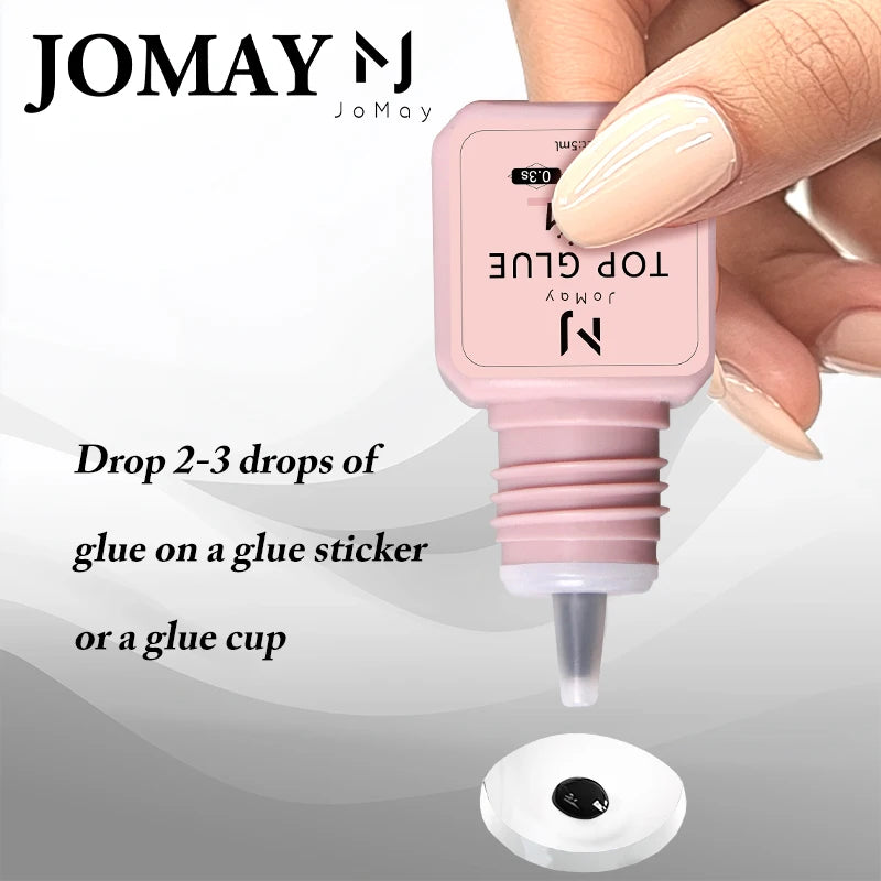 JOMAY Eyelash Glue Waterproof Lashes Extensions 0.3S-0.5S Adhesive Fast Drying Long Lasting Eye Glue Makeup Tools 5ML