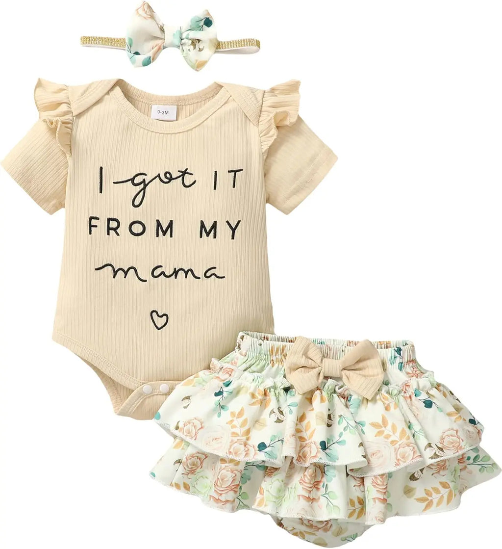 Newborn Infant Baby Girl Clothes Romper Shorts Set Floral Summer Outfits Cute Baby Clothes Girl newborn baby girl clothes