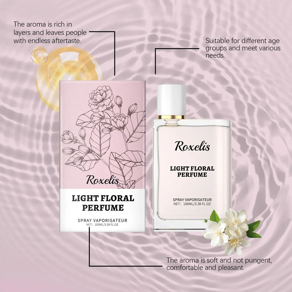 Luxury Caramel Vanilla Perfume 100ml, Oriental Floral Fruity Gourmand Fragrance Mist, Jasmine Eau De Parfum Spray Strong Sillage