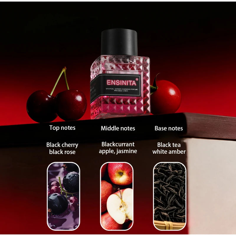 Premium Unisex Charming Perfume Alcohol-free Fresh Rose Peach Floral Fruity Eau De Toilette Exquisite Romantic Fragrance