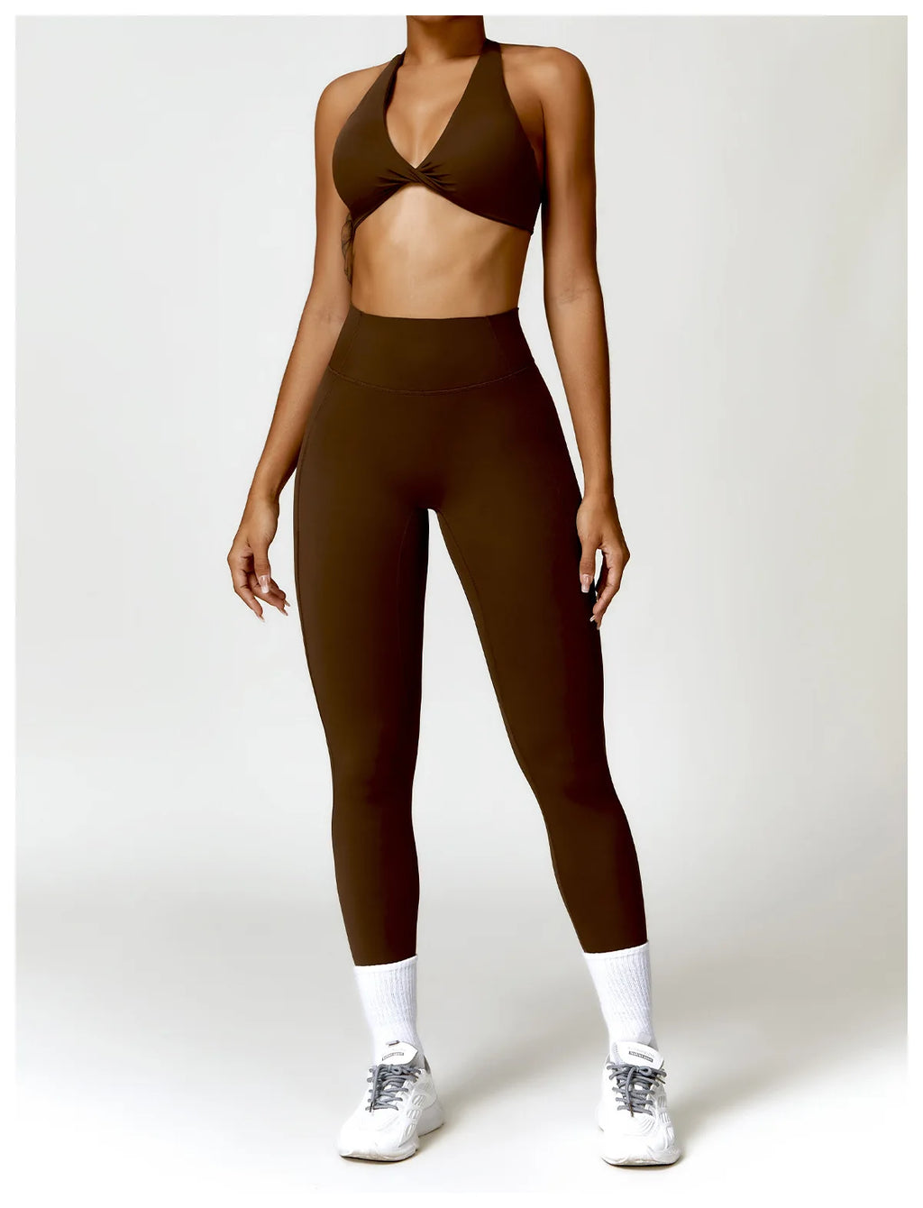 2PCS Yoga Set Nude Feeling Workout Sets Women Tracksuit Gym Push Up Fitness Running Workout Sportwear Sport Bra Leggings Suit