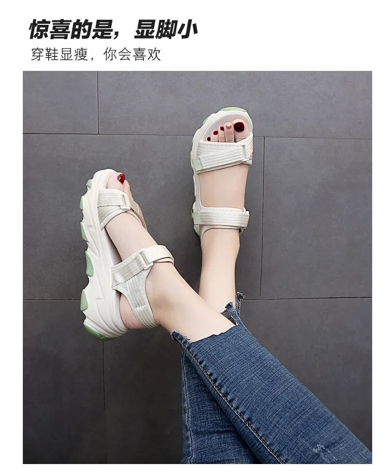Sandals Women Shoes  New Summer Sports Daddy Fashion Casual Non-Slip Platform non-slip Beach Shoes Sandalias