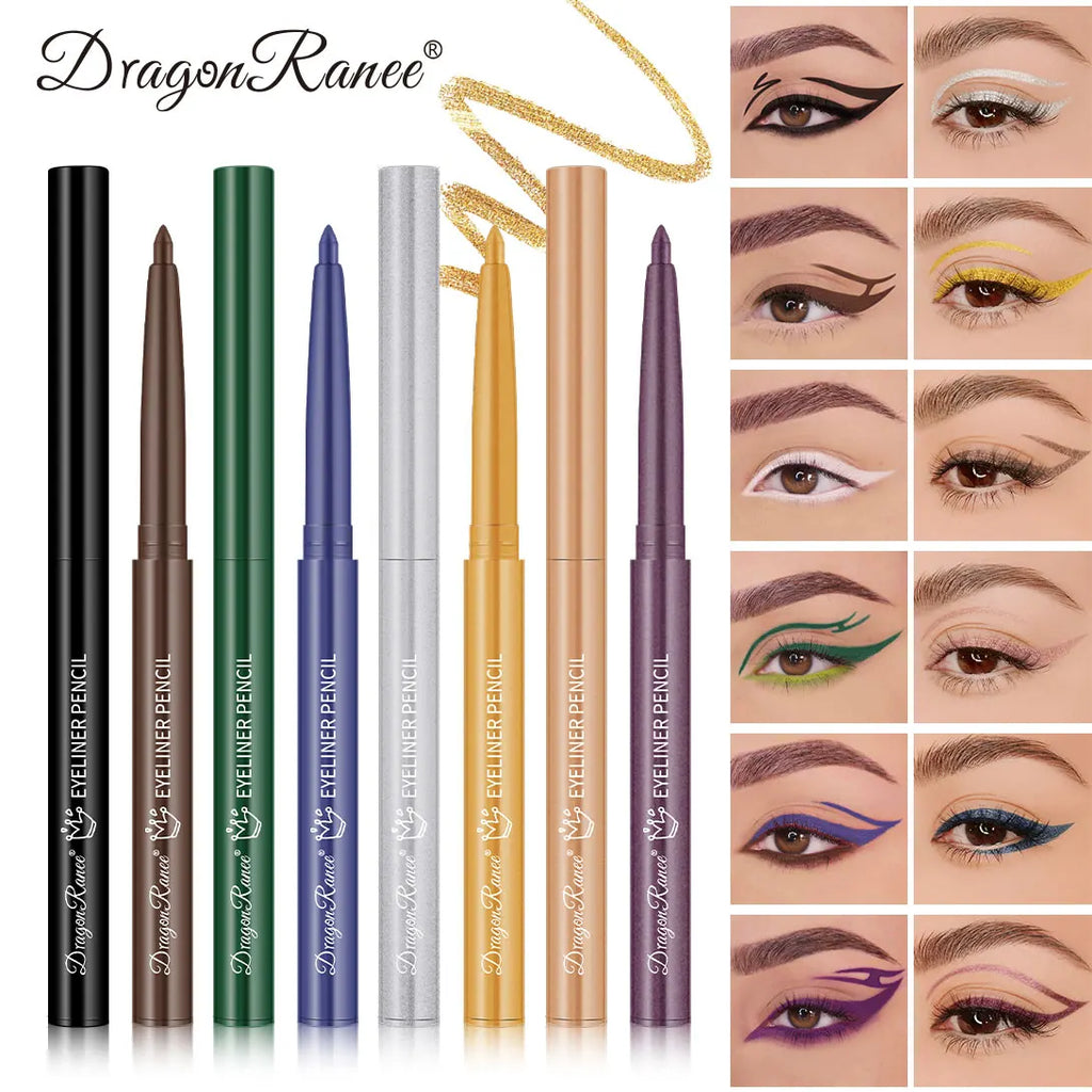 Eyeliner Pen Is Waterproof, Sweat-Proof, and Does Not Smudge, Easy for Beginners to Use, Available in Green, Purple, and Black, Long-Lasting and Does Not Come Off Easily