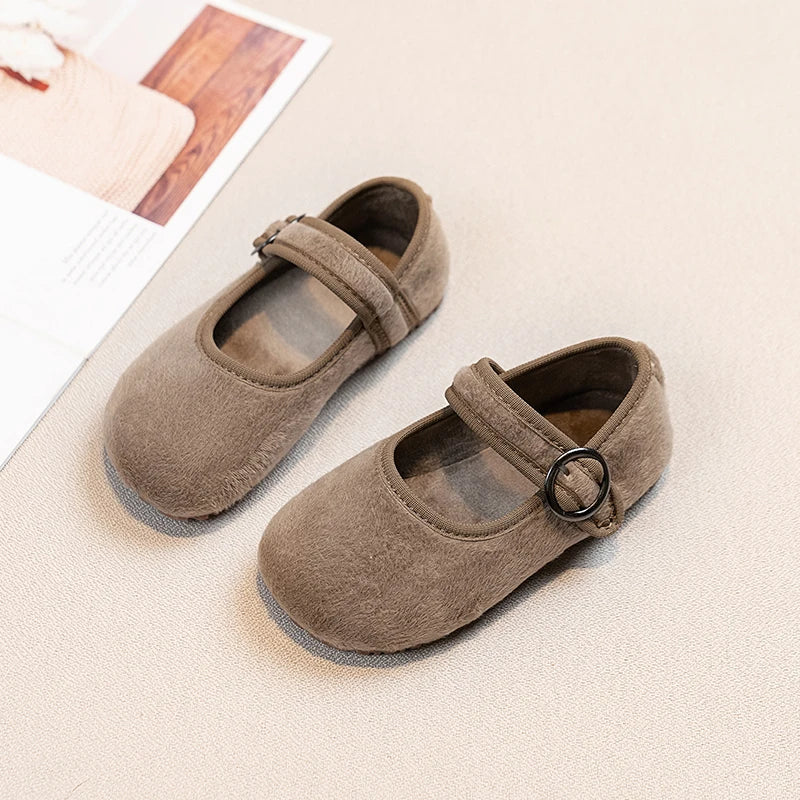 Baby Girls Spring/Autumn Fashion Popular New Kids Solid Color Flat Casual Comfortable Student Children's Walking Shoes Size21-30
