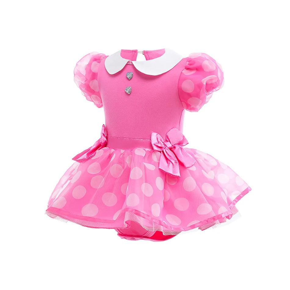 Little Girl Crawling Clothes Movie Princess Role-playing Costume Baby Cute Cotton Jumpsuit Toddlers Birthday Dress