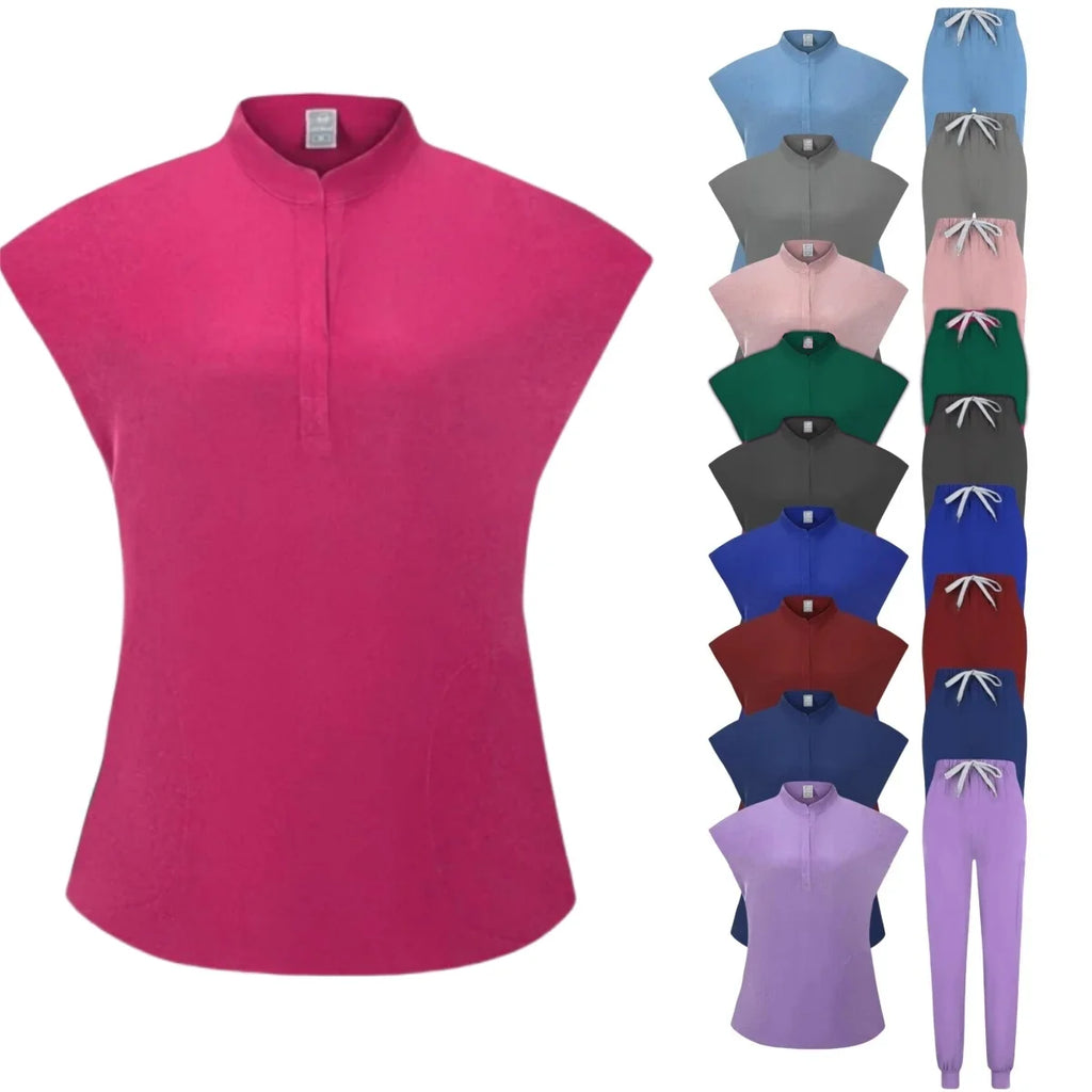 New Fashion Spandex Medical Uniform Medical Scrubs Sets Nursing Scrubs Hospital Uniform Doctor Nurse Uniforms Women Scrub Set