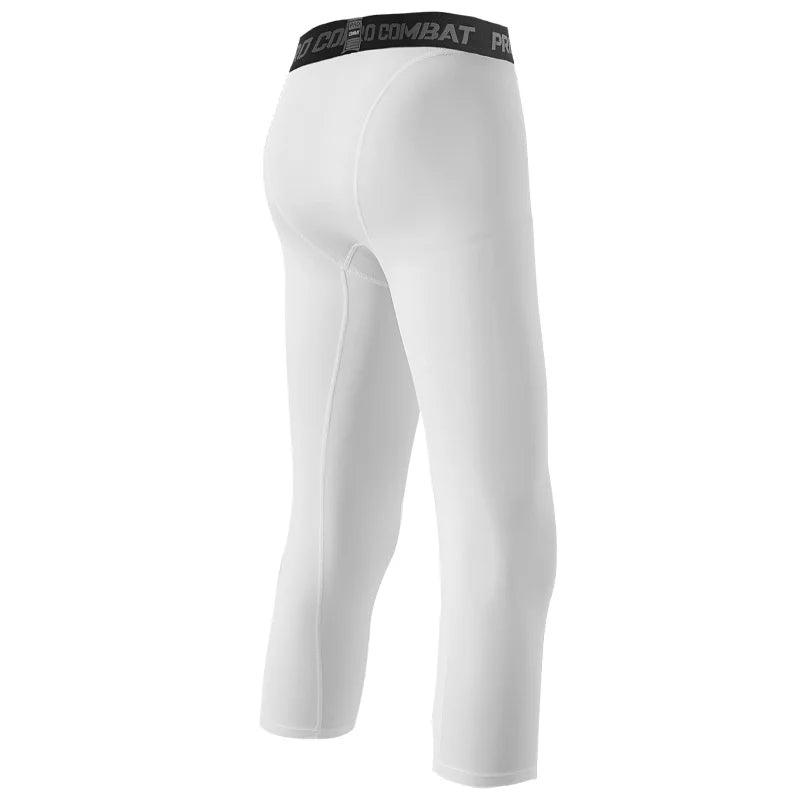 Mens Workout Shorts Sports Wear Running Tights Gym Leggings Tights for Men Yoga Pants Compression Exercise Pants for Men Spandex