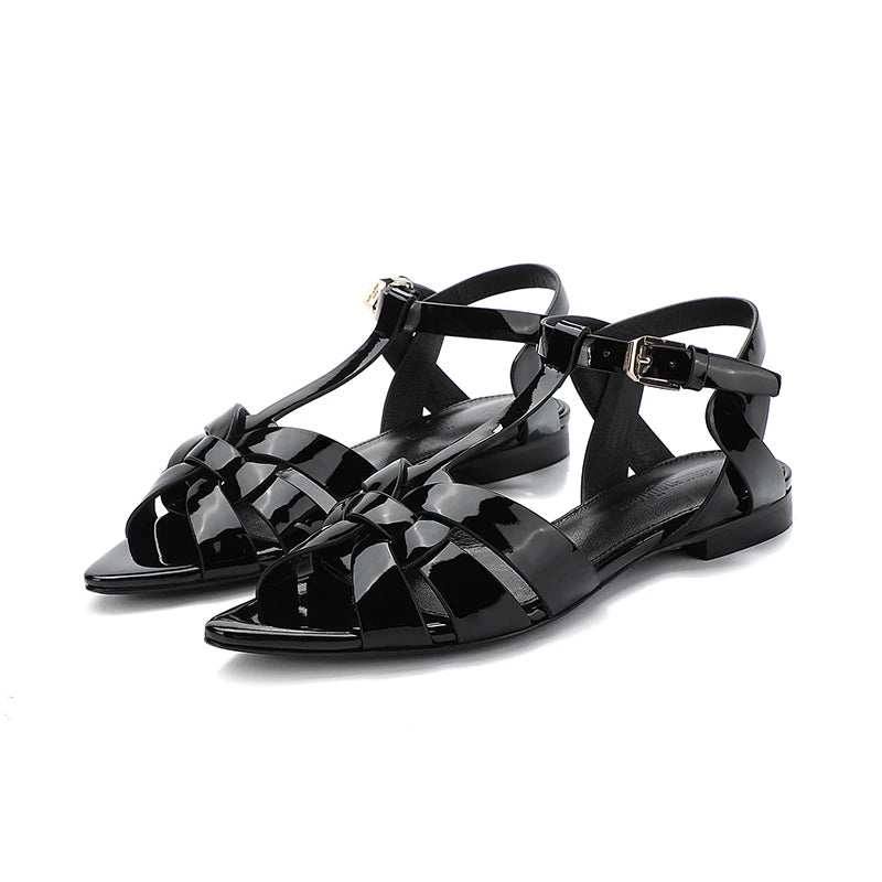 2024 new classic elegant spring/summer fashion charming pointed flat sandals for shopping, dating, parties, sexy dressing