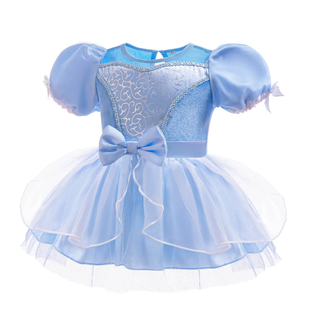 Little Girl Crawling Clothes Movie Princess Role-playing Costume Baby Cute Cotton Jumpsuit Toddlers Birthday Dress
