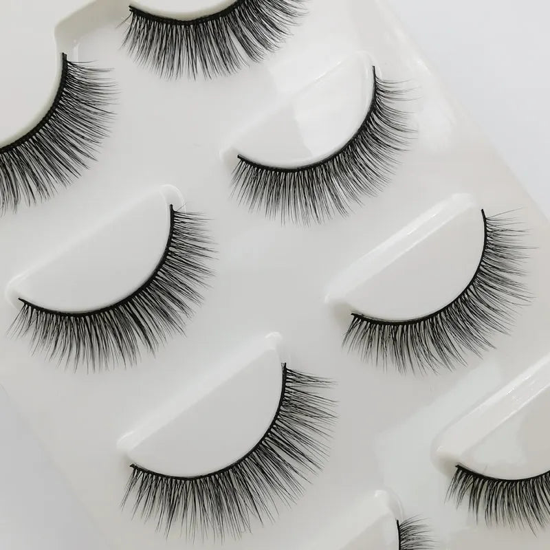 YSDO 3/4 Pairs Eyelashes Natural Long 3d Mink Lashes Faux Cils Hand Made Mink Eyelashes Strip Makeup False Lashes Volume Cilios
