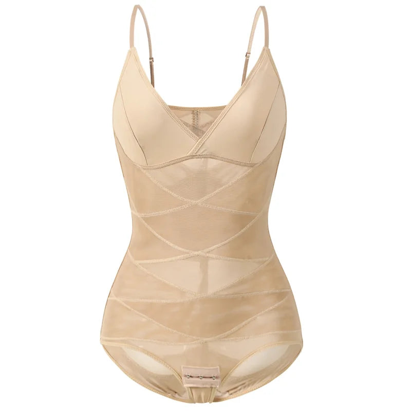 Girdles for Women Sculpting Bodysuit Cross Compression ABS Shaping Slimming Shapewear Full Body Shaper Tummy Control Faja Corset