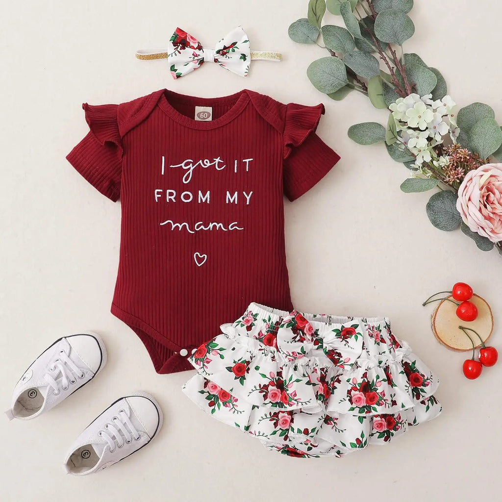 Newborn Infant Baby Girl Clothes Romper Shorts Set Floral Summer Outfits Cute Baby Clothes Girl newborn baby girl clothes