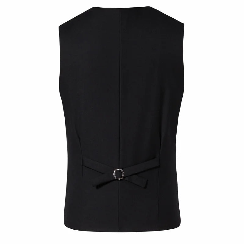 Mens Suit Vest Smart Casual Sleeveless Vest Single Breasted Solid Color Business Wedding Formal Suit Vests Spring Summer Autumn