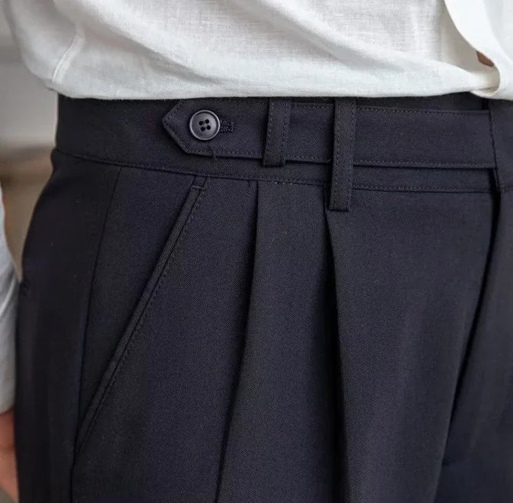 Man Suits Pants Fluid Khaki Draped Trousers for Men Baggy Suit Korean Style Clothes Reviews Many Slacks High Quality Dress Up