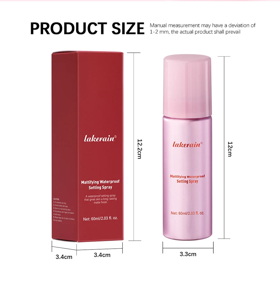 Marie Spray Fijador Matificante — Impermeable, Anti-Sudor, Control de Grasa y de Larga Duración para Mantener el Maquillaje Firme