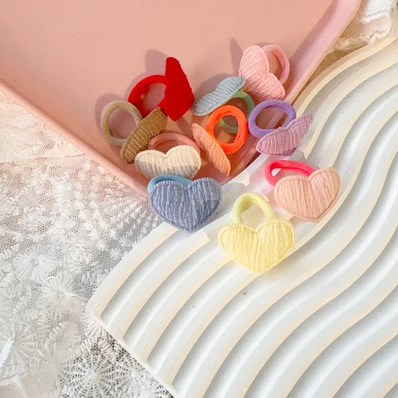 10PCS/lot Candy Color Kids Elastic Hair Bands Girls Rubber Band Children Cute Baby Hair Accessories
