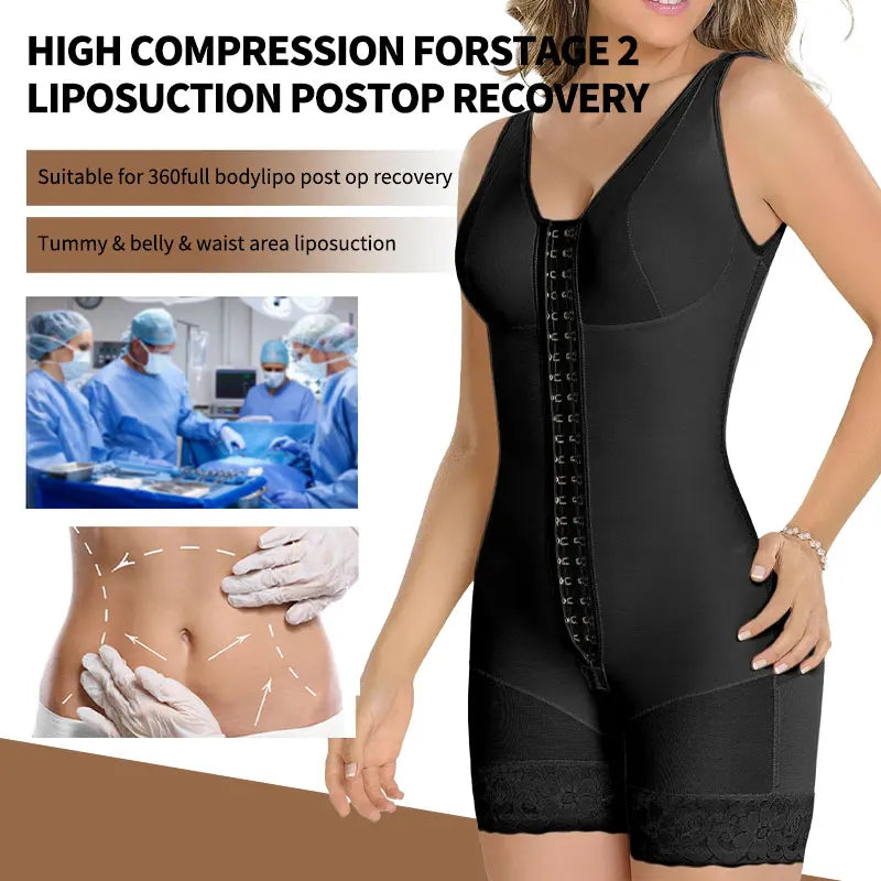 Women Fajas Colombianas High Compression Body Shapewear  Tummy Control Post Liposuction BBL Slimming Waist Belt