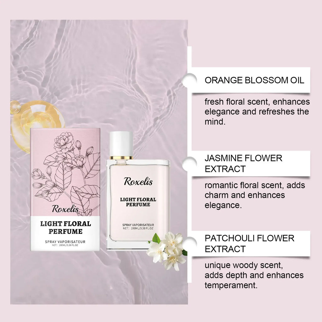 Luxury Caramel Vanilla Perfume 100ml, Oriental Floral Fruity Gourmand Fragrance Mist, Jasmine Eau De Parfum Spray Strong Sillage