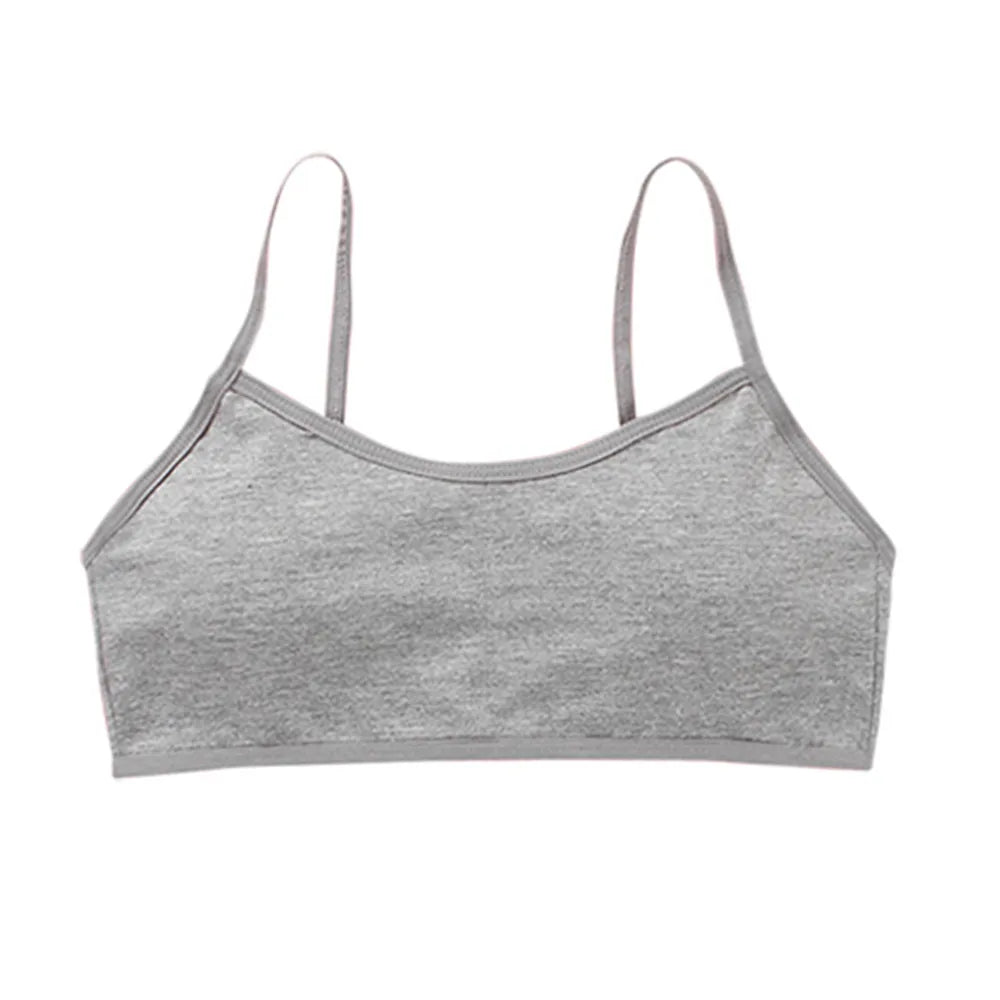 3PCS Student Bra Soft Children Sport Vest Girls Teenager Training Bra Underwear