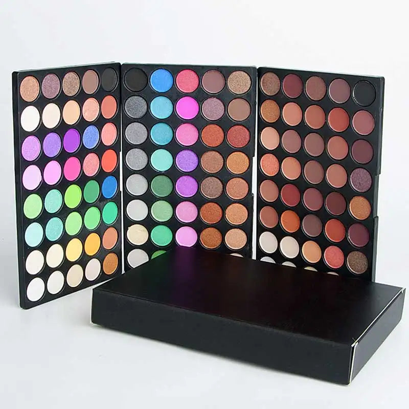 120 Color Eye Makeup,3-in-1 Eyeshadow Palette,Highly Pigmented Long Lasting Matte & Shimmer Finishes,Nude & Earth Eye Shadow