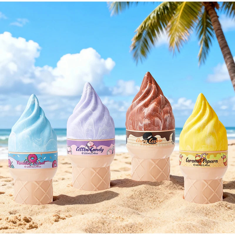 Gourmet Dessert Perfume Spray,Chocolate Cookie/Cotton Candy/Caramel Popcorn Fragrance Mist,Sweet Women Strawberry Vanilla Scent