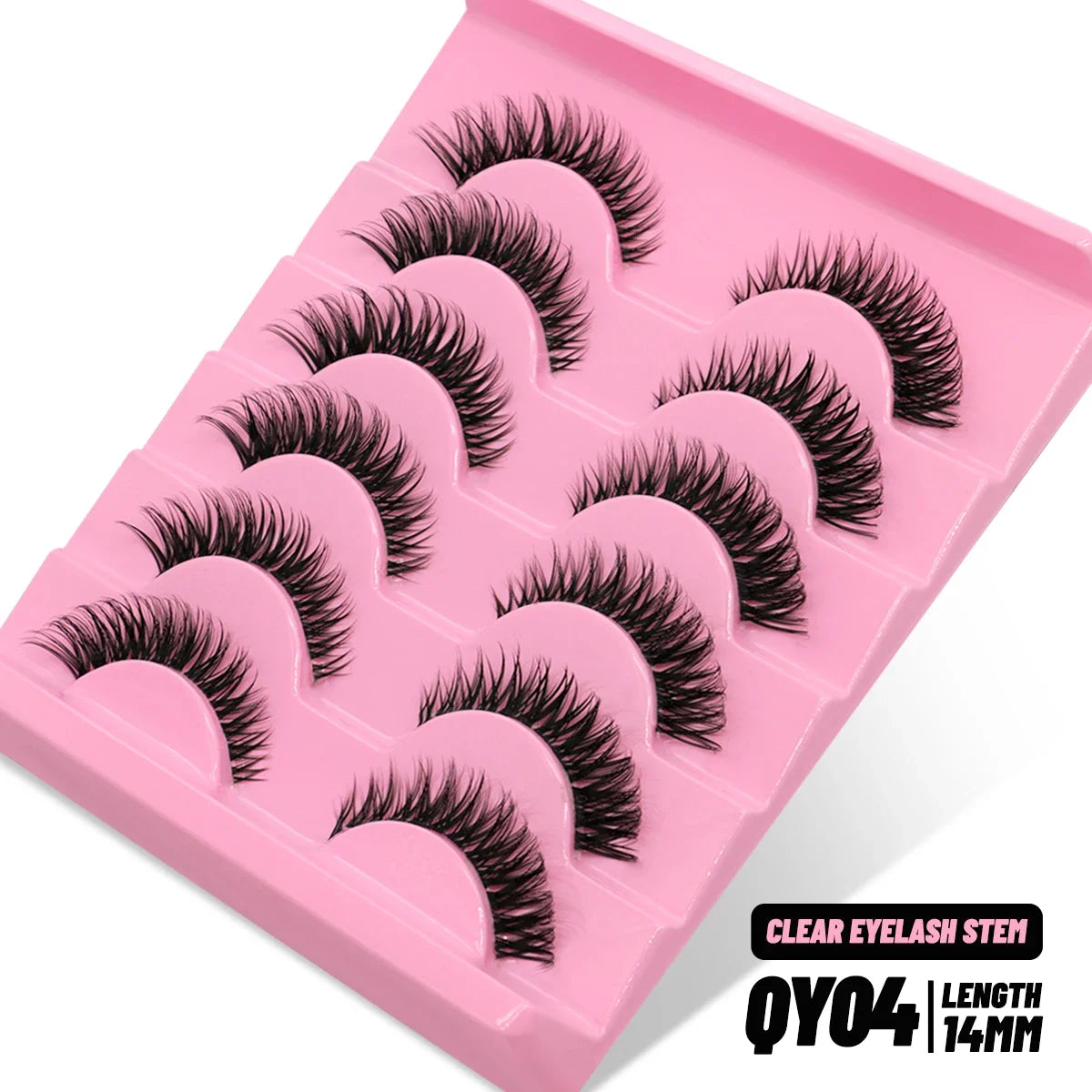 Veltrinay Natural False Eyelashes Manga Lashes 3d Faux Mink Lashes Look Realistic Soft Cross Lashes Fake Lashes Makeup